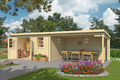 Lasita Maja redskabsrum m/pergola Reno 275 x 760 cm